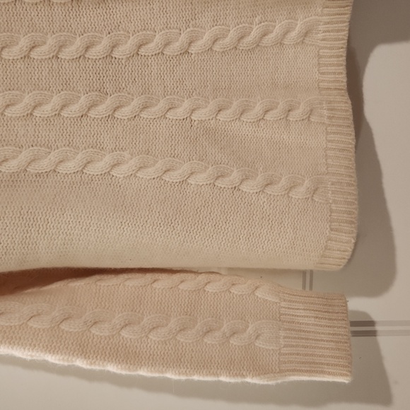 Antonio Melani Lambs Wool Rabbit Hair Cream Long Sleeve Cable Knit XS Sweater - Picture 4 of 7